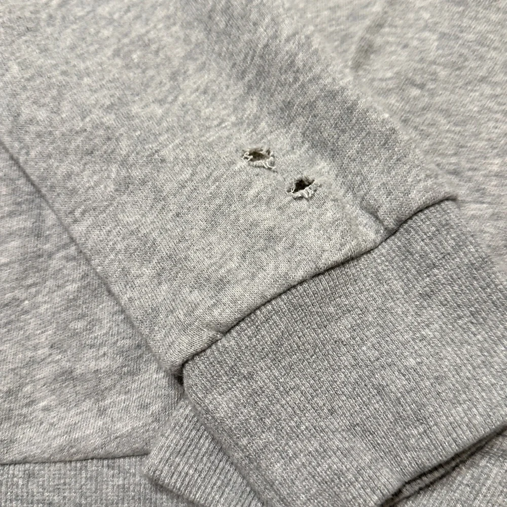 Honey Punch Gray Distressed Sweatshirt Size L - Picture 17 of 17